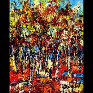 Dans les Bois 10'' x 8'' reworked
