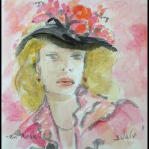 En Rose et Blonde- 6'' x 6''