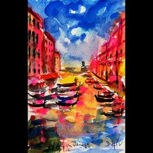 End Of Day In Venice 7'' x 4.5''