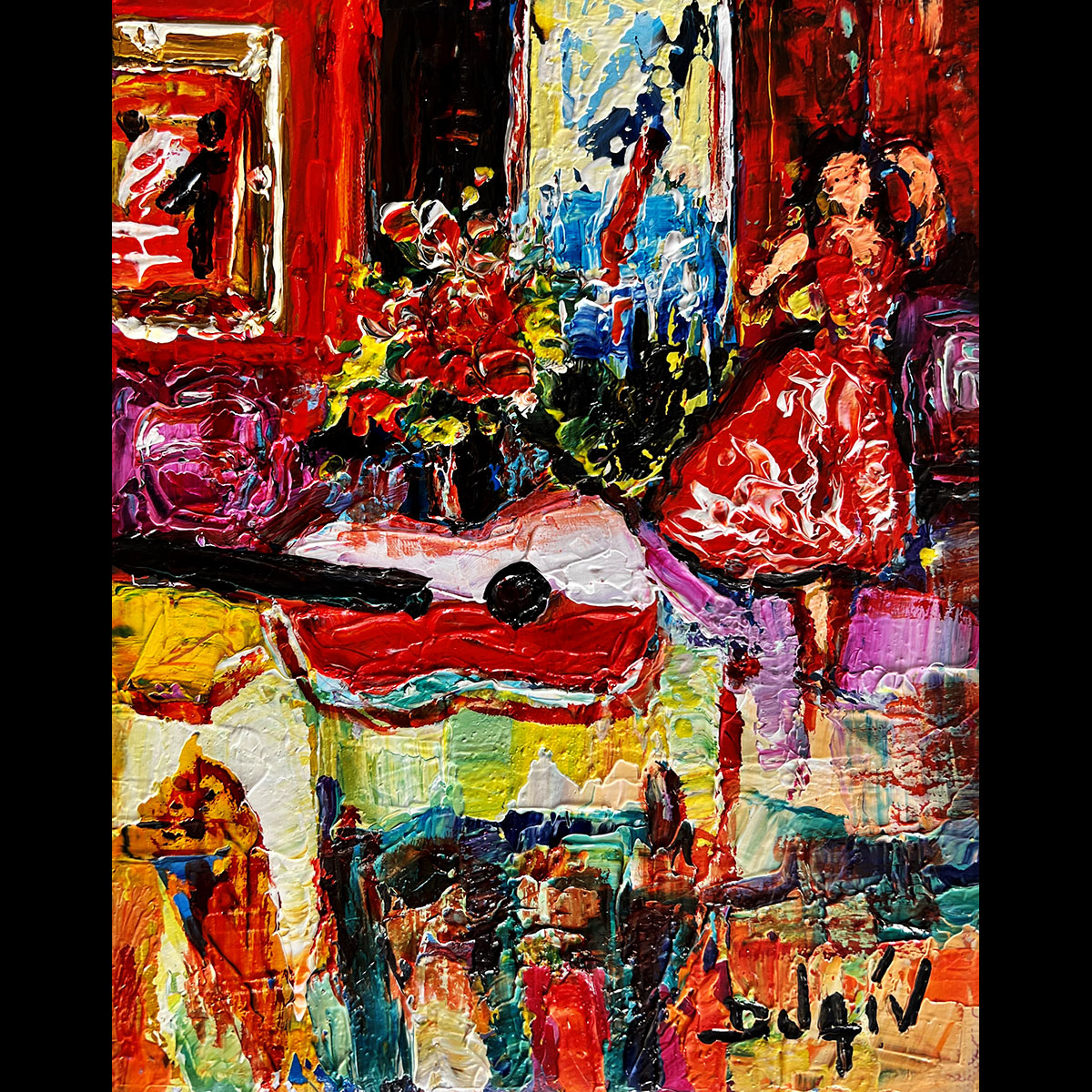 Flamenco Guitar 10'' x 8'