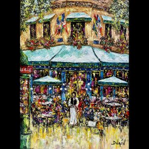 Paris Cafe les Deux Magots 40'' x 30'' - COMMISSION