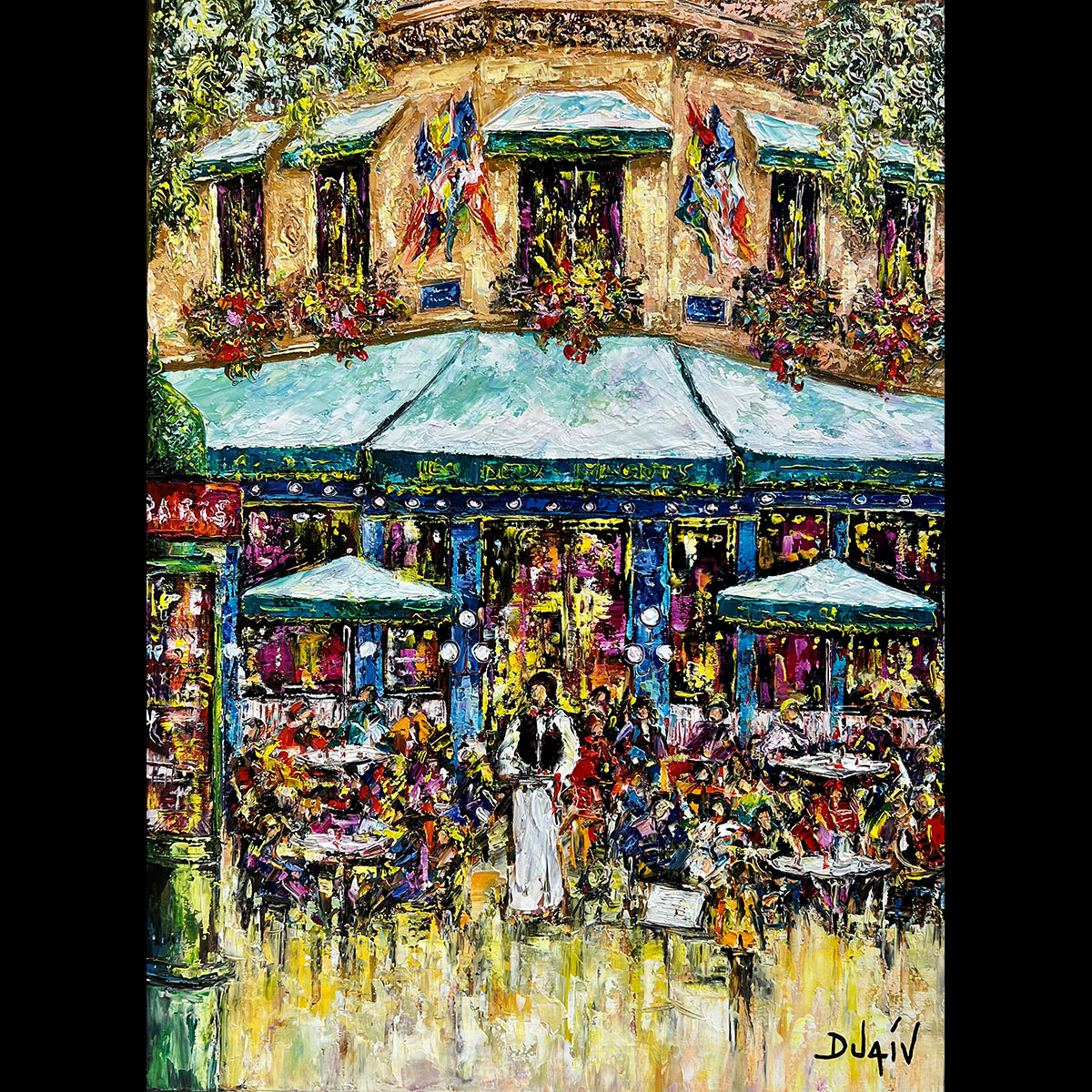 Paris Cafe les Deux Magots 40'' x 30'' - COMMISSION