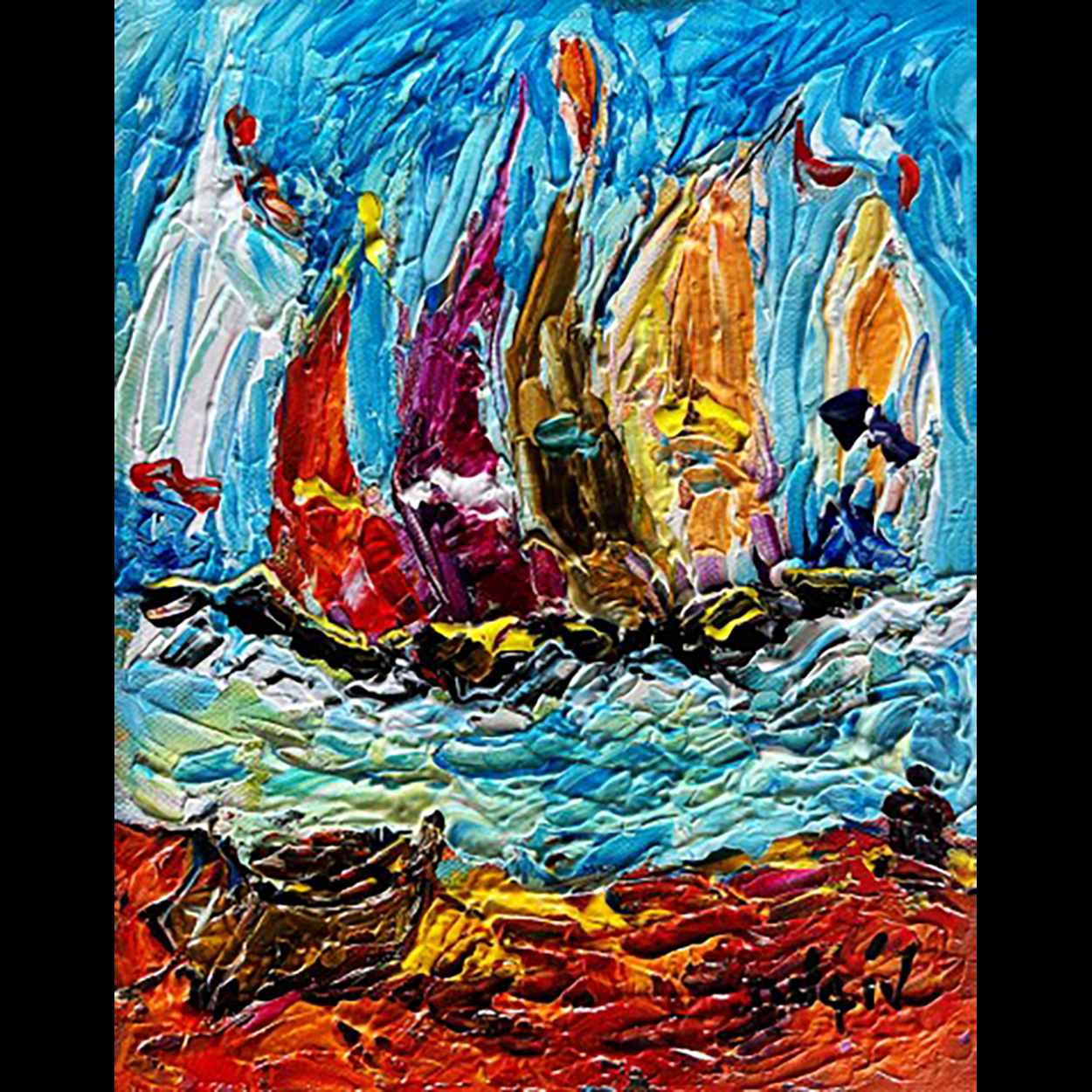 Plage Rouge 10'' x 8''