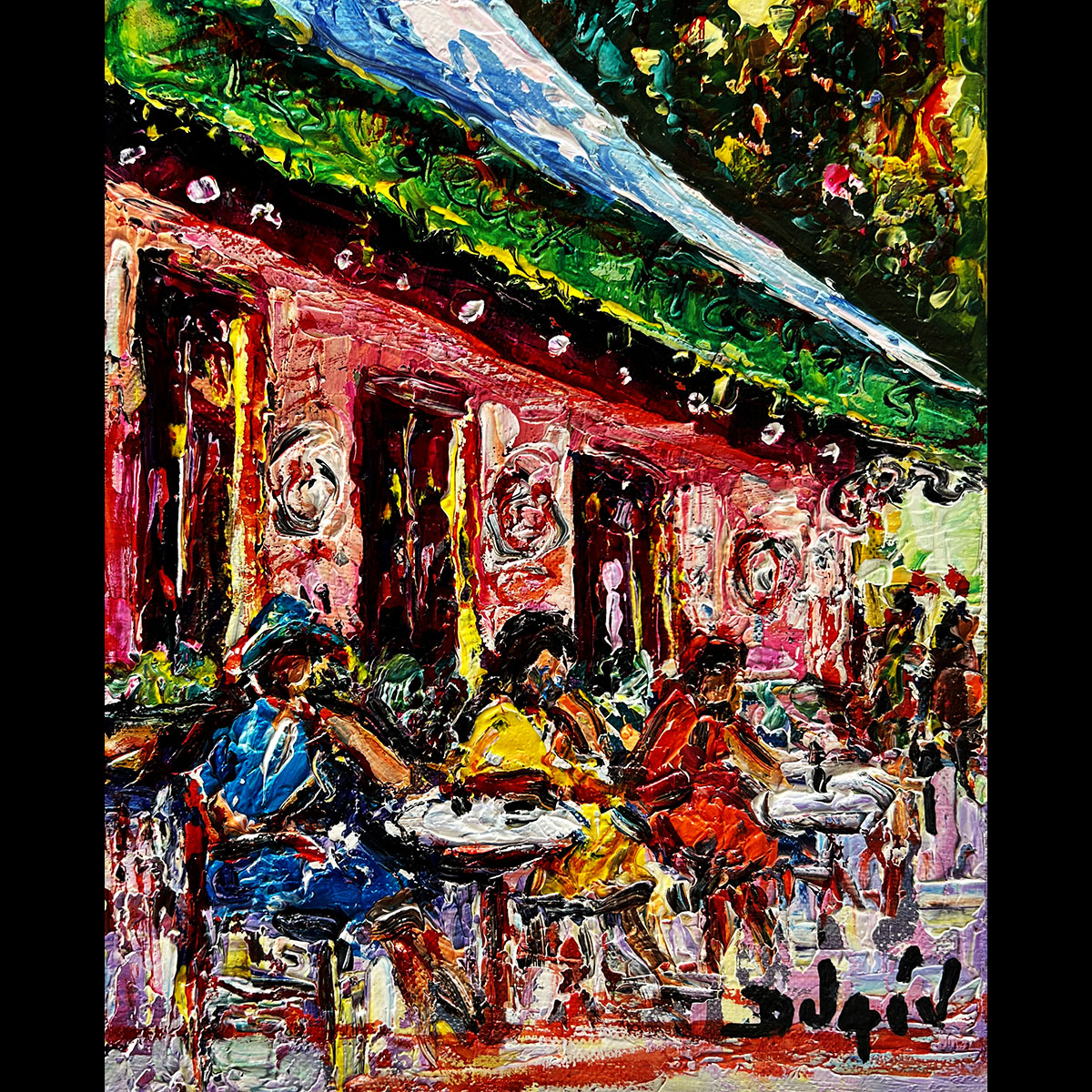 Soir a St Germain 10'' x 8'' reworked