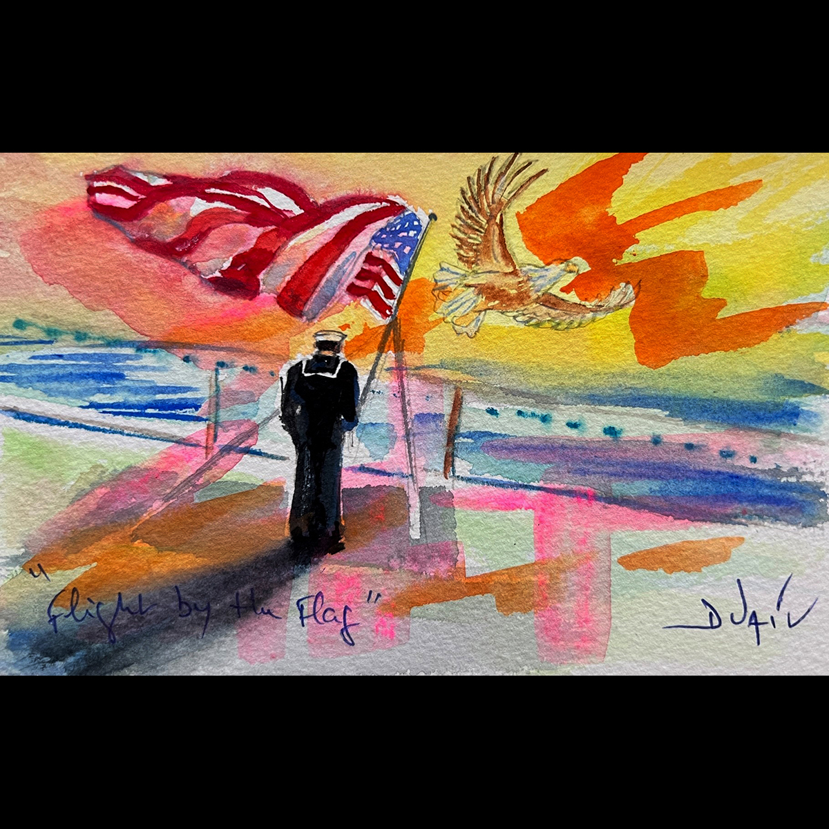 Flight By The Flag <em>4.5'' x 7''</em>