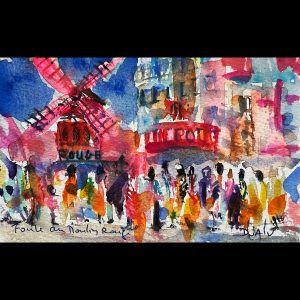 Foule Au Moulin Rouge <em>4.5'' x 7''</em>