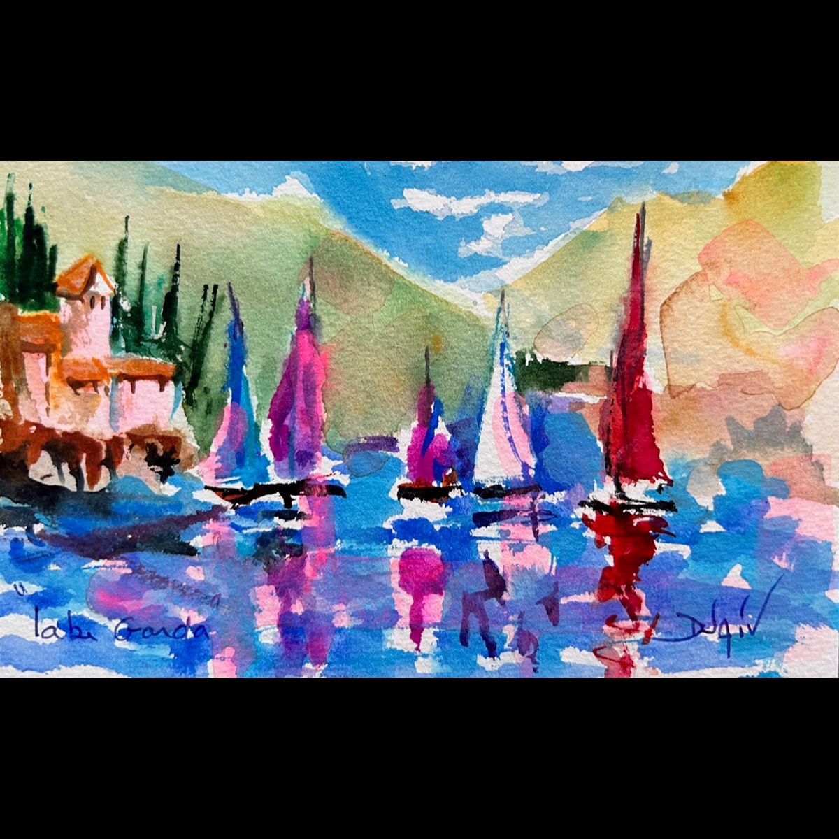 Lake Garda <em>4.5'' x 7''</em>