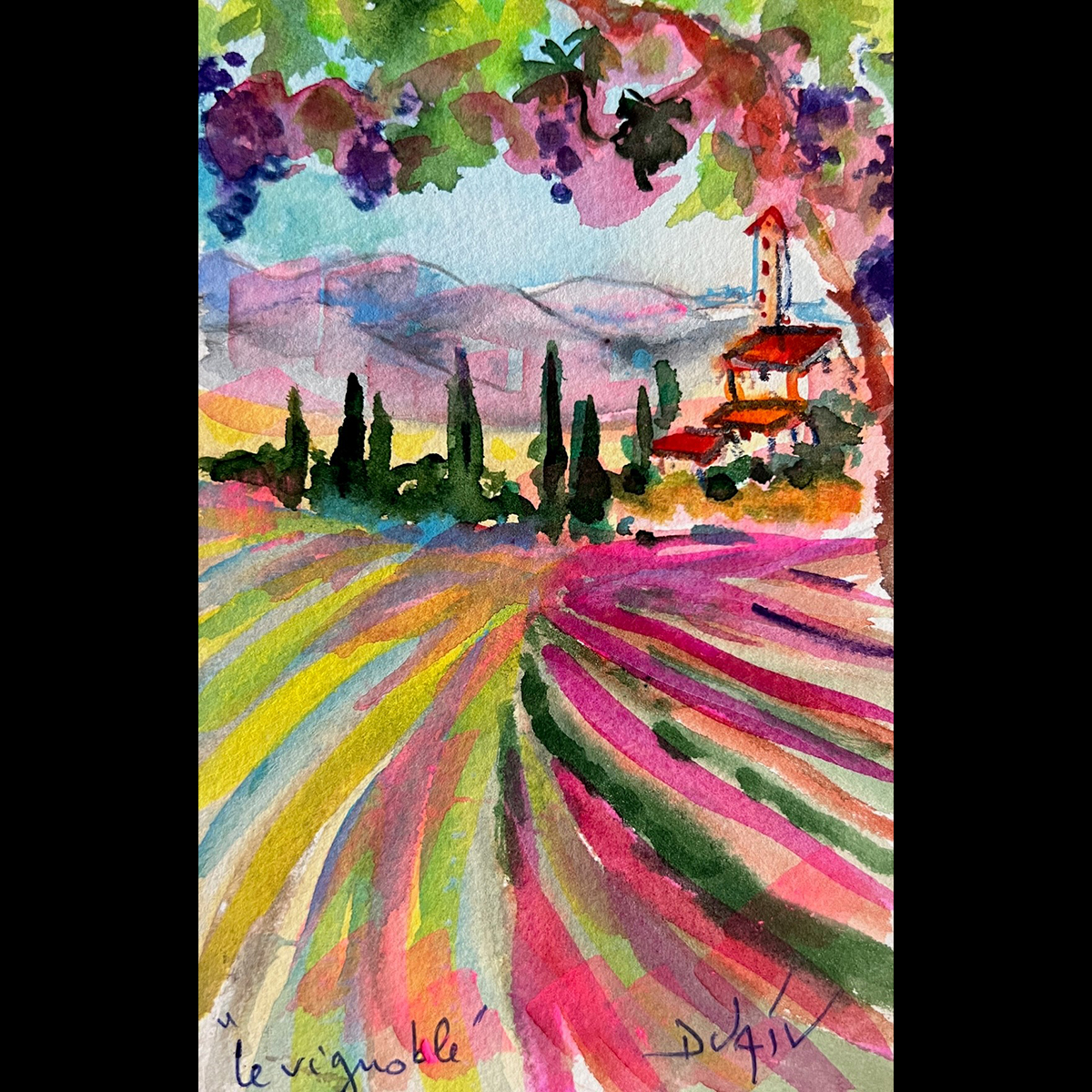 Le Vignoble 7'' x 4.5'' - Duaiv