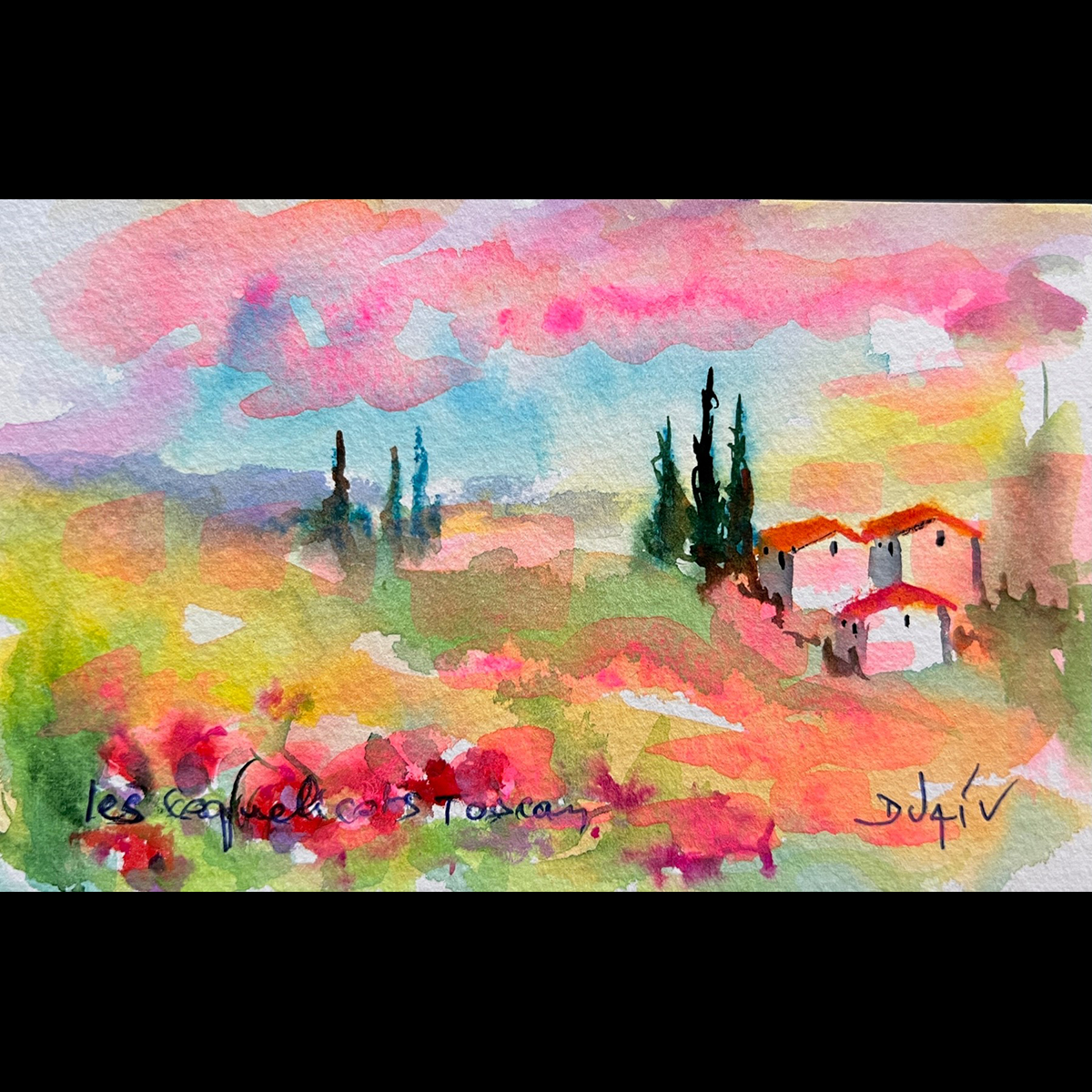 Les Coquelicots Toscan <em>4.5'' x 7''</em>