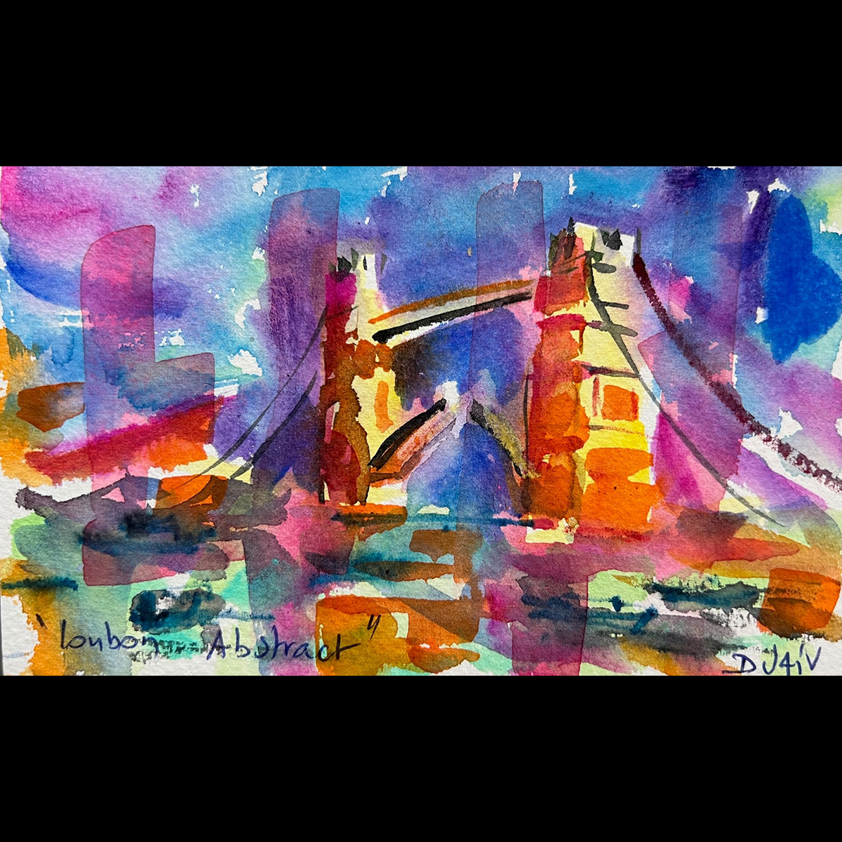 London Abstract <em>4.5'' x 7''</em>