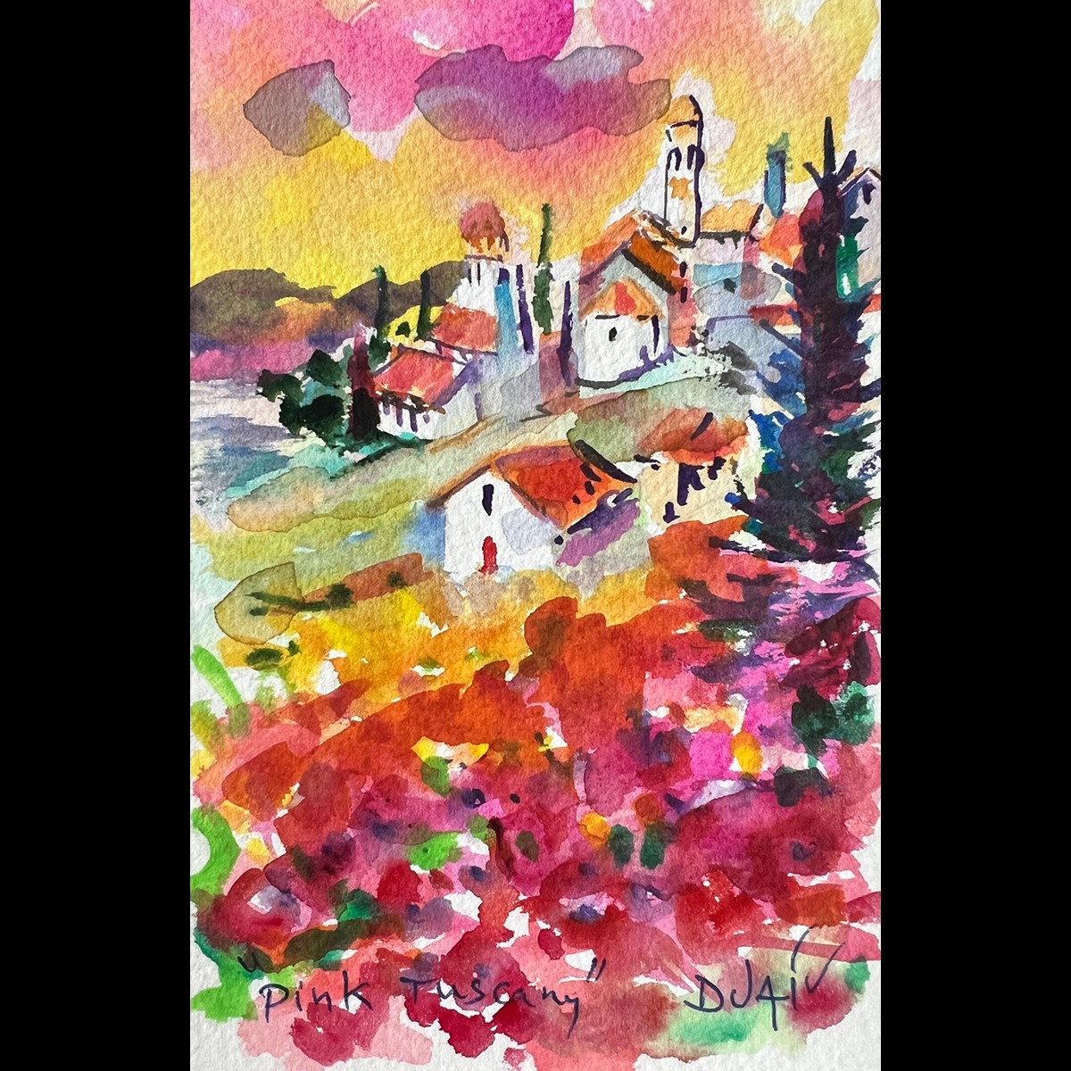 Pink Tuscany <em>7'' x 4.5''</em>