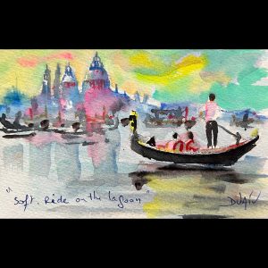 Soft Ride On The Lagoon <em>4.5'' x 7''</em>