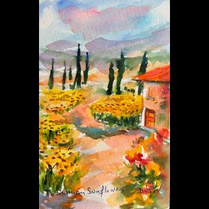 Tuscanian Sunflowers <em>7'' x 4.5''</em>