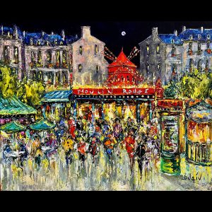 Rouge Rouge Moulin Rouge 25'' x 31'' - Comission