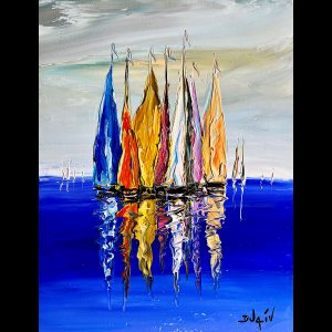 Voiles et Miroir 14'' x 18''