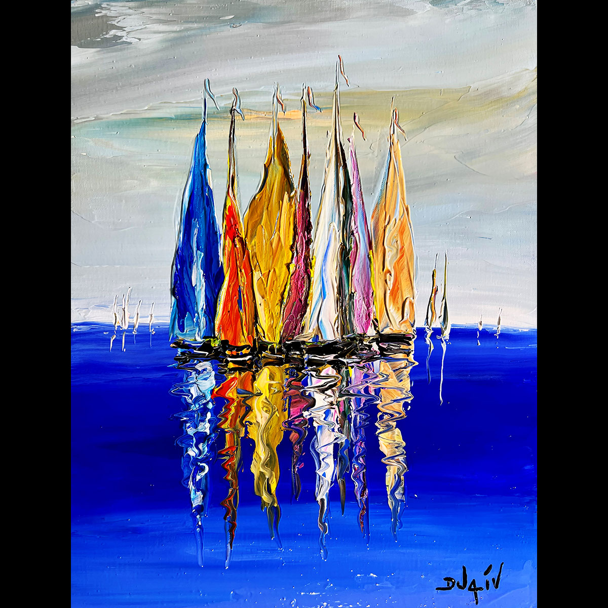 Voiles et Miroir 14'' x 18''