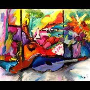 Abstract Through the Window 31'' x 39''