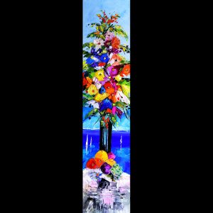 Mer de fleurs 56'' x 14''