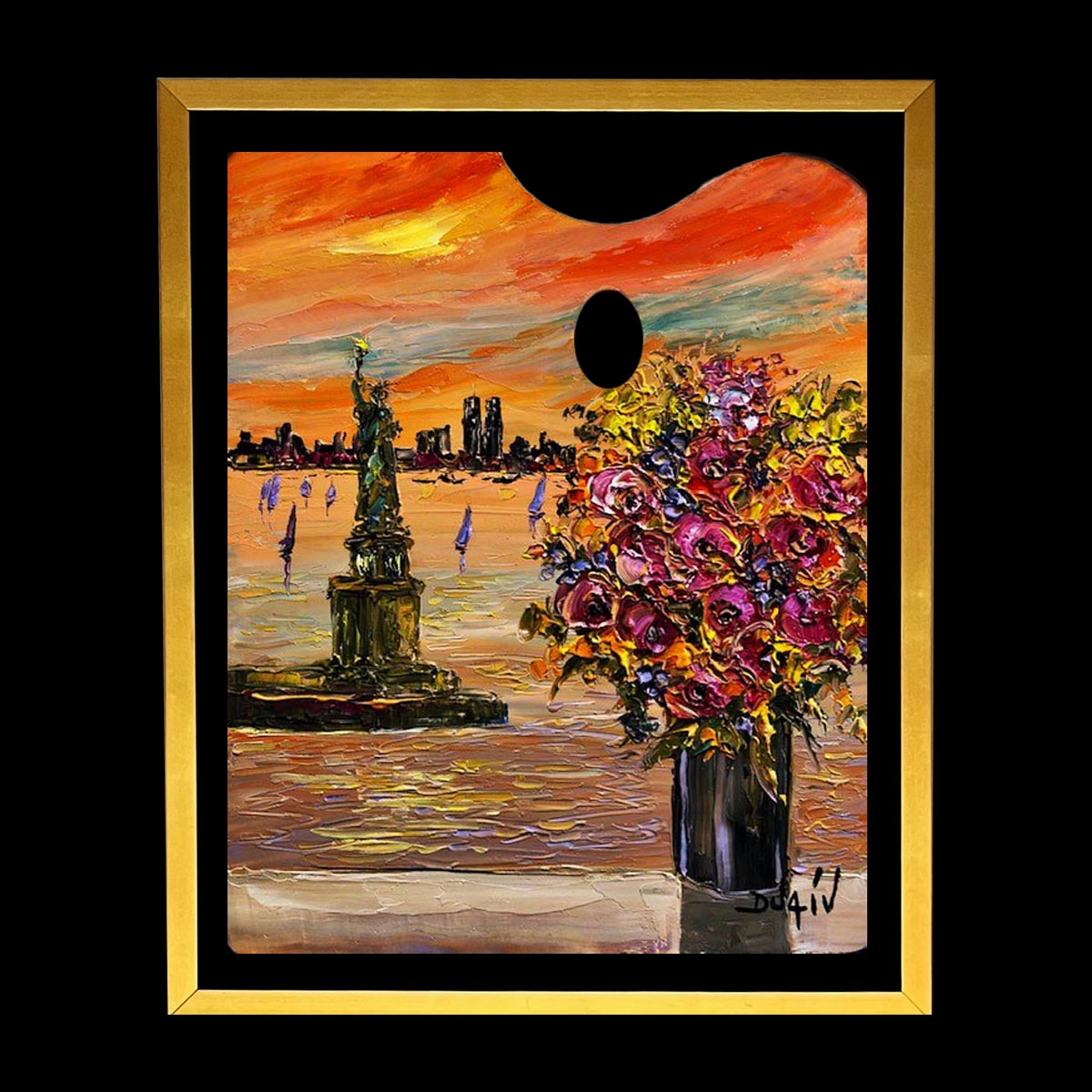 Palett Blue Boats Unforgettable 19'' x 15''