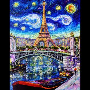 Paris Starry Night 60'' x 48''