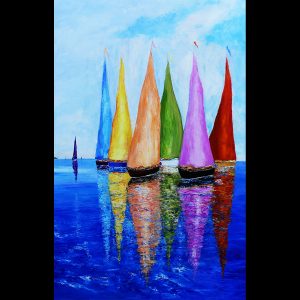 Sailing Day 1 72'' x 48''