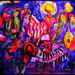 Souvenir d Amérique 52'' x 52''