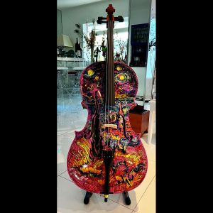 Tribute to Van Gogh <em>DUAIV Cello</em> <em>31'' x 17'' x 6''</em>