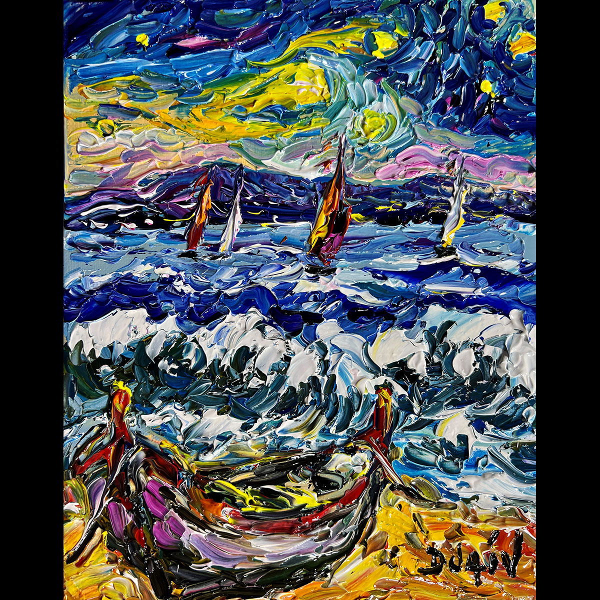 Van Gogh Waves 10'' x 8''