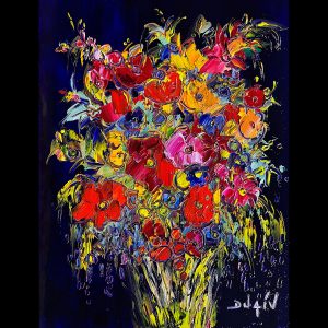 Fleurs Pleurantes 18'' x 14''