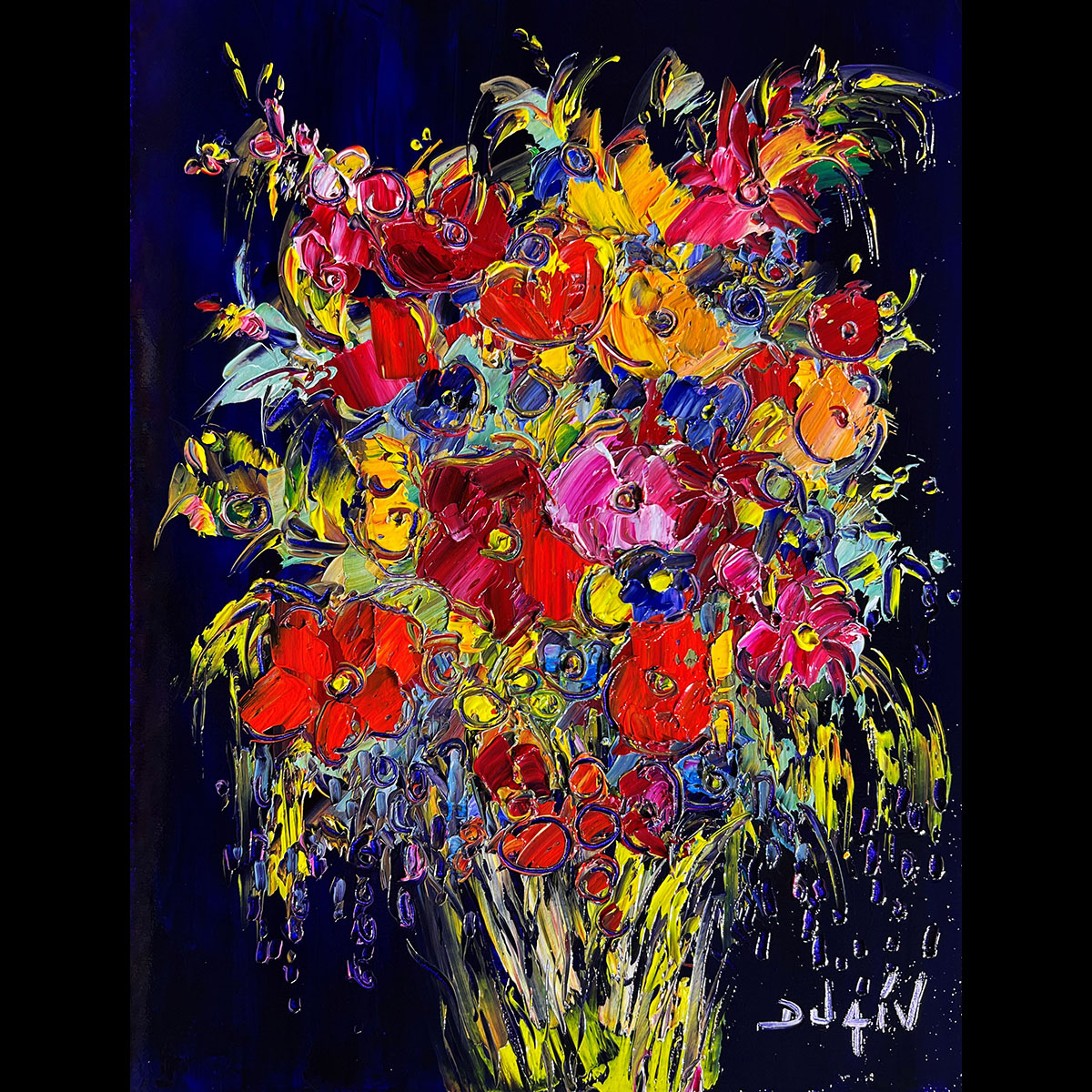 Fleurs Pleurantes 18'' x 14''