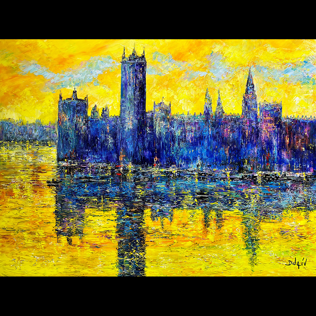 London Impression 36'' x 48'' COMMISSION