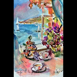 Cafe A La Fenetre <em>7'' x 4.5''</em>