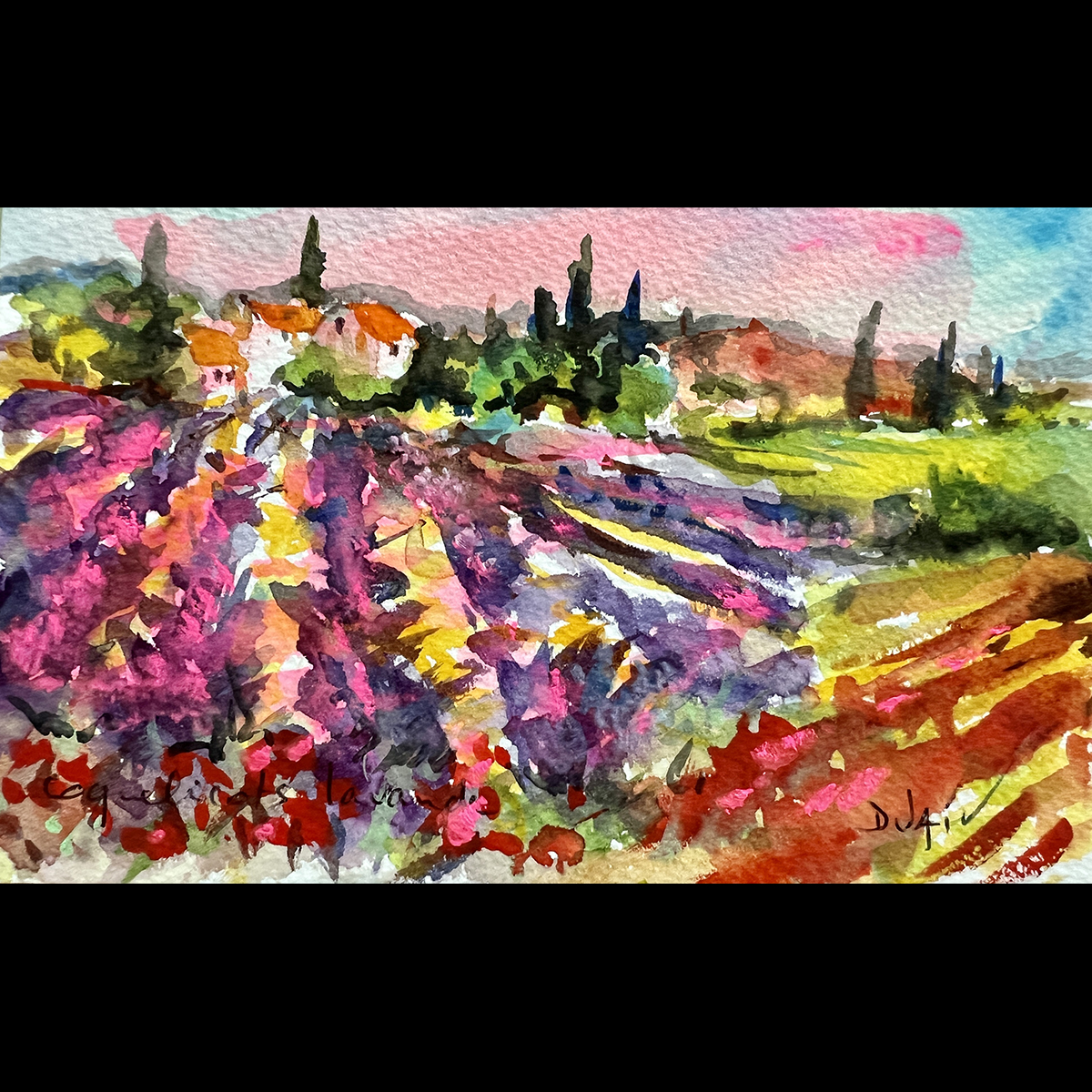 Coquelicots Lavande <em>4.5'' x 7''</em>