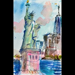 New York En Bleu <em>7'' x 4.5''</em>