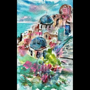 Santorini Souvenir <em>7'' x 4.5''</em>