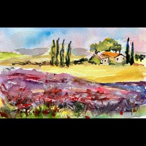 Toscany And Lavender <em>4.5'' x 7''</em>