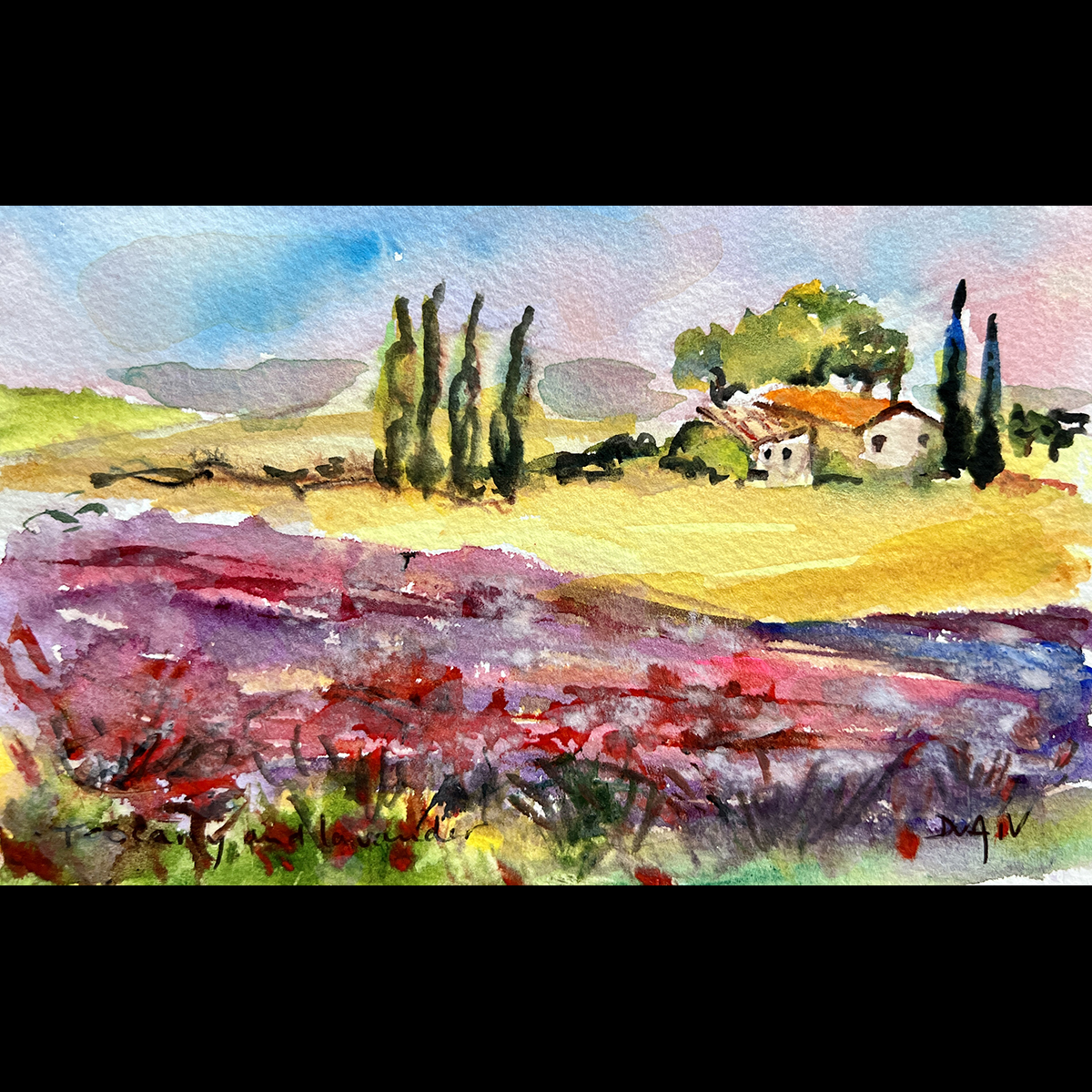 Toscany And Lavender <em>4.5'' x 7''</em>