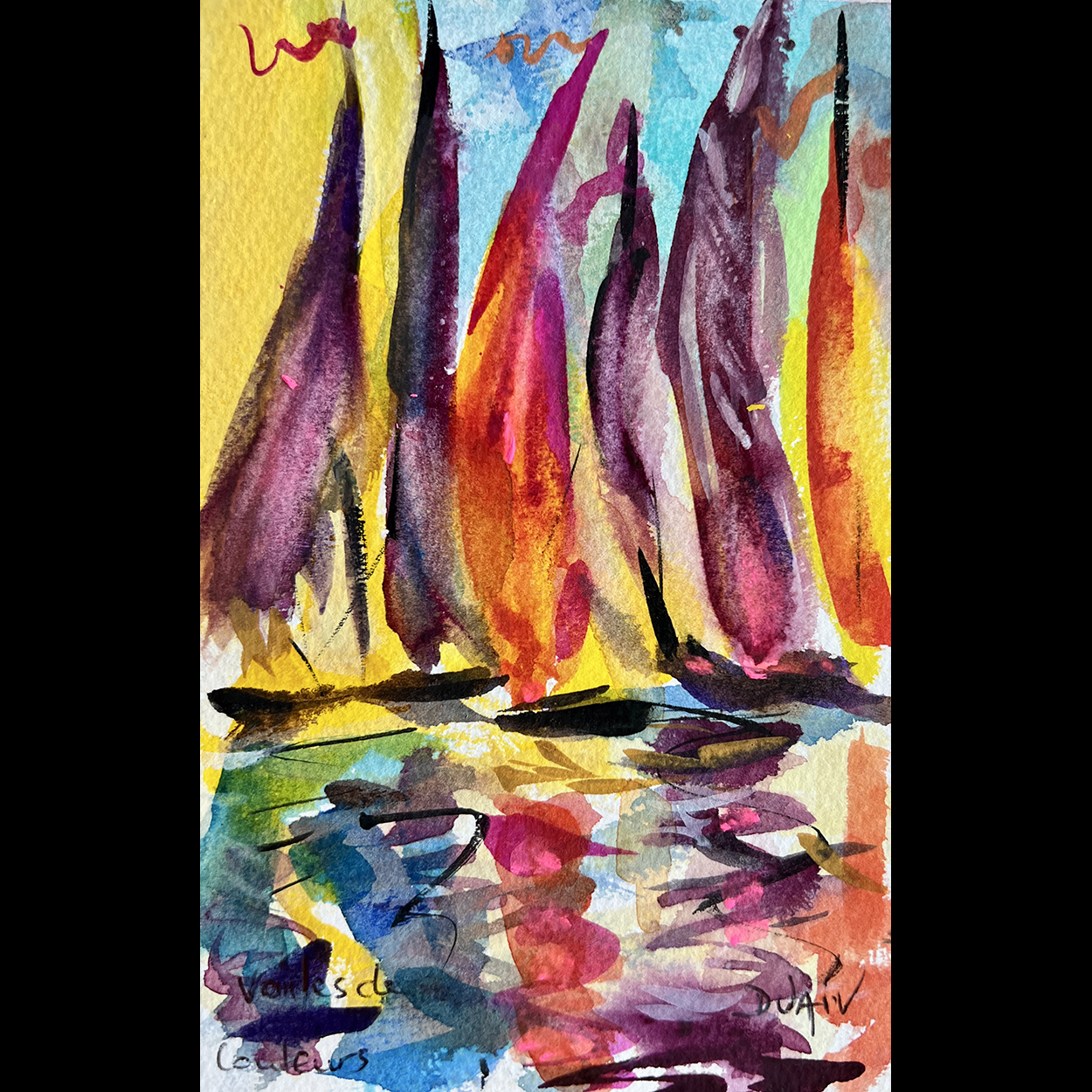 Voiles De Couleurs <em>7'' x 4.5''</em>