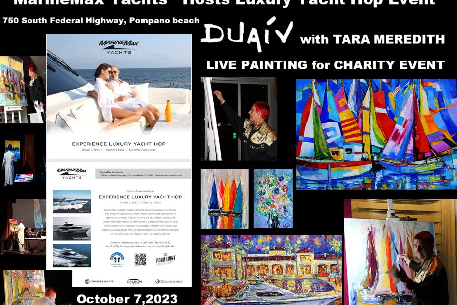 DUAIV LIVE PAINTING for CHARITY EVENT with MARINE MAX YACHTS October 7, 2023
