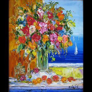 Flowers at the Windows - 10'' x 8''