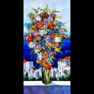 Greece Flowers 60''x30'' Commission- SOLD