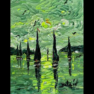 Luminosité Verte 10''x 8''