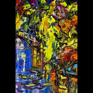 Monet lake 2 12'' x 8''