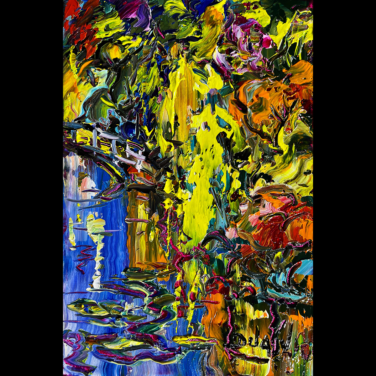 Monet lake 2 12'' x 8''