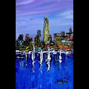 New York Sky 12''x 8''