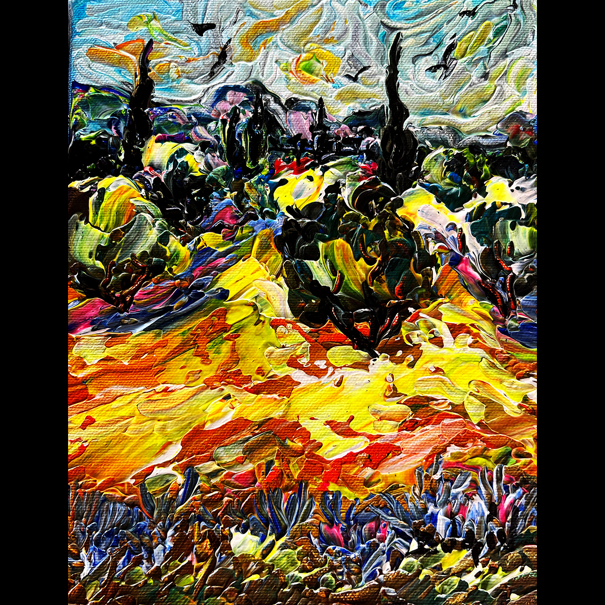 Oiseaux de Provence 10'' x 8''