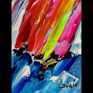 Sails Abstraction Colors 10'' x 8''