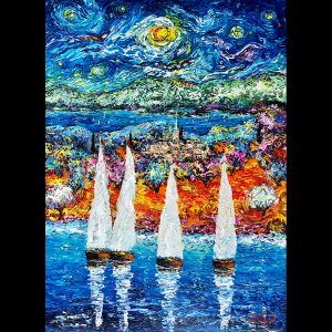 Starry Night Sails 40''x30''