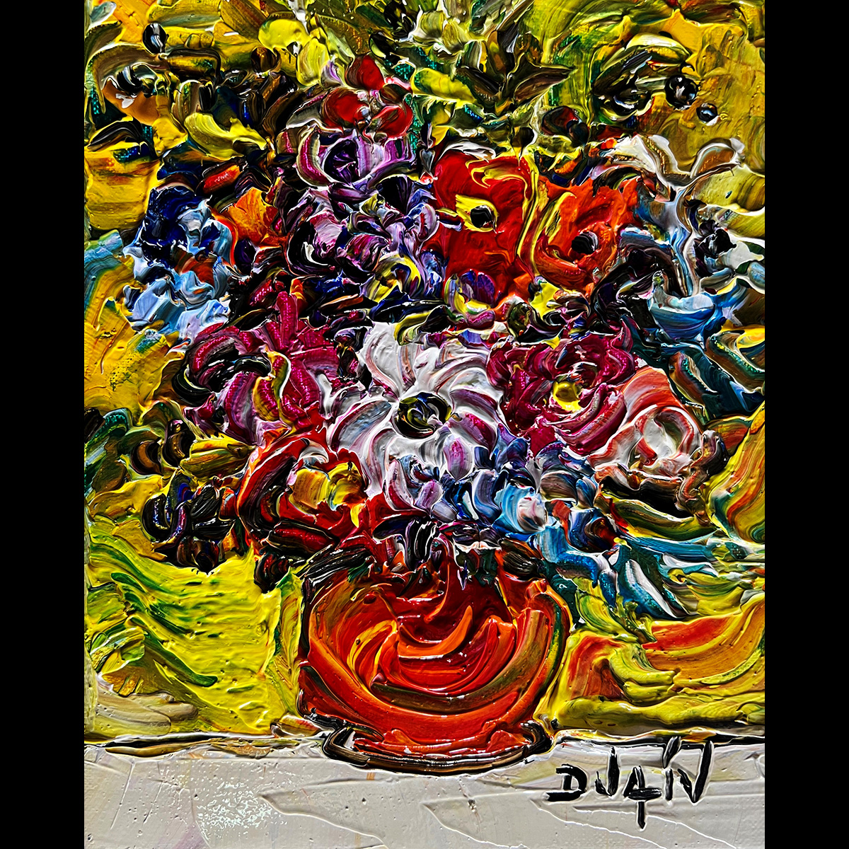 Vase Rouge 10''x8''