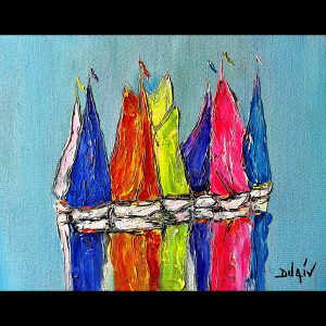 Fluorescence et Voiles <em>15.5'' x 19.5''</em>